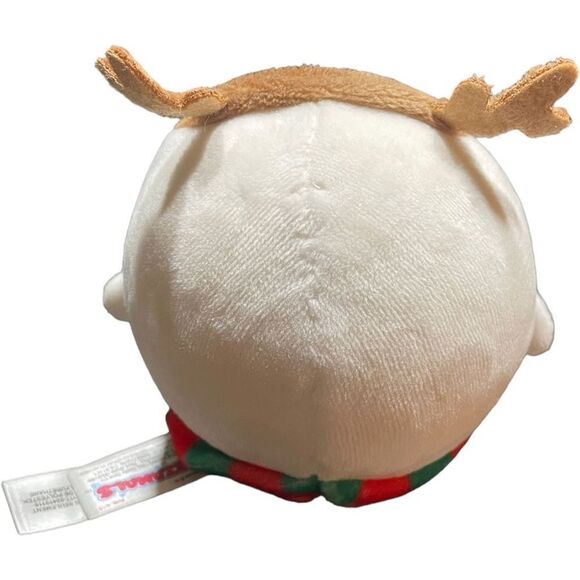 SQUEEZAMALS Claire’s Exclusive Christmas Ollie Owl Plush Stuffed Animal Ball Toy - Picture 4 of 8